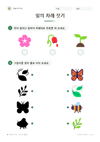일의 차례 짓기 미리보기